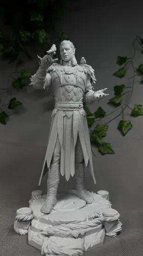 3D статуэтка друида Хальсина (Halsin) из Baldur's Gate 3, фотополимерная печать и роспись