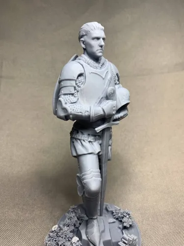 3D фигурка Индржиха (Henry of Skalitz) из игры Kingdom Come: Deliverance, ручная роспись доспехов
