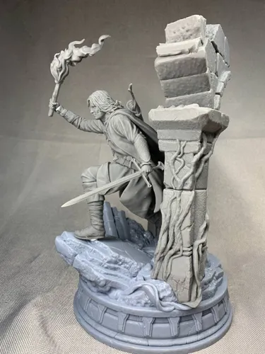 3D фигурка Арагорна (Aragorn) в образе Следопыта из Властелина Колец, ручная покраска