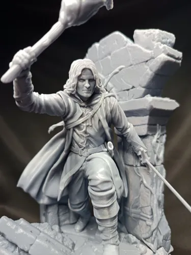 3D фигурка Арагорна (Aragorn) в образе Следопыта из Властелина Колец, ручная покраска