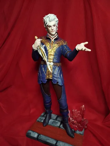 astarion-3D фигурка вампира Астариона (Astarion) из Baldur's Gate 3, ручная покраска миниатюры-bg3-statuetka-pokraska