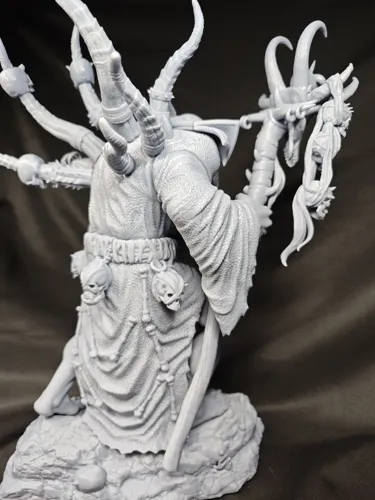 3D статуэтка Гул'дана (Gul'dan) из World of Warcraft (WoW), фотополимерная печать и роспись