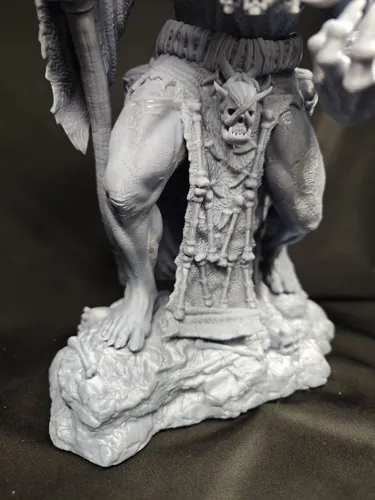 3D статуэтка Гул'дана (Gul'dan) из World of Warcraft (WoW), фотополимерная печать и роспись