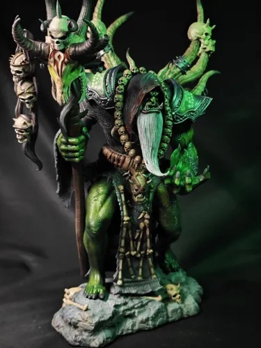 3D статуэтка Гул'дана (Gul'dan) из World of Warcraft (WoW), фотополимерная печать и роспись
