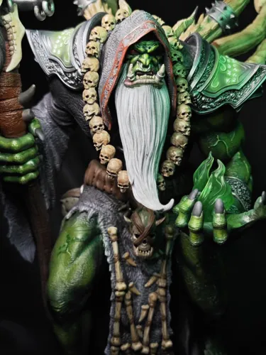 3D статуэтка Гул'дана (Gul'dan) из World of Warcraft (WoW), фотополимерная печать и роспись
