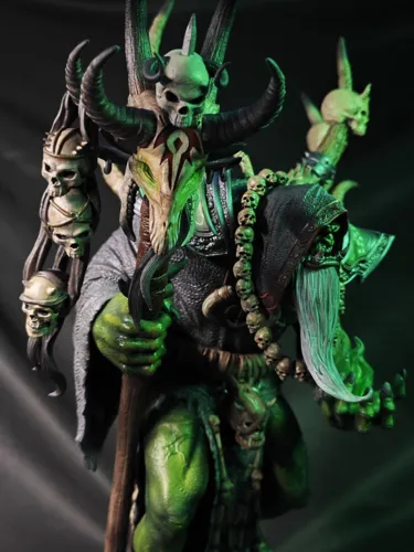 3D статуэтка Гул'дана (Gul'dan) из World of Warcraft (WoW), фотополимерная печать и роспись