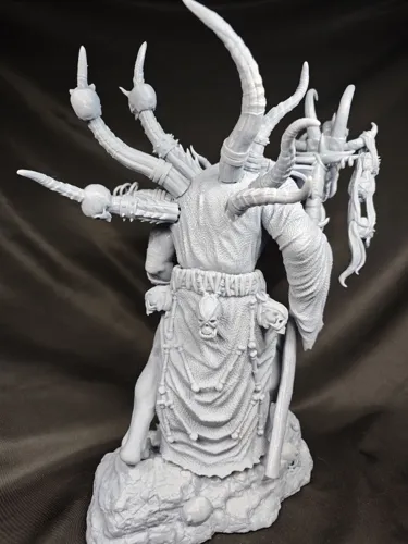 3D статуэтка Гул'дана (Gul'dan) из World of Warcraft (WoW), фотополимерная печать и роспись