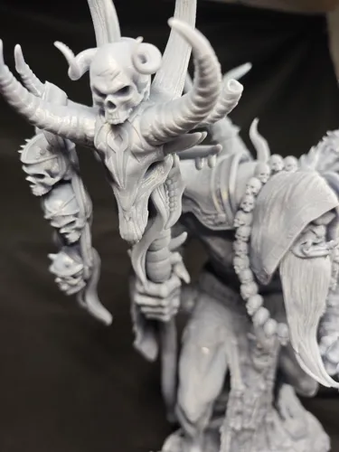 3D статуэтка Гул'дана (Gul'dan) из World of Warcraft (WoW), фотополимерная печать и роспись