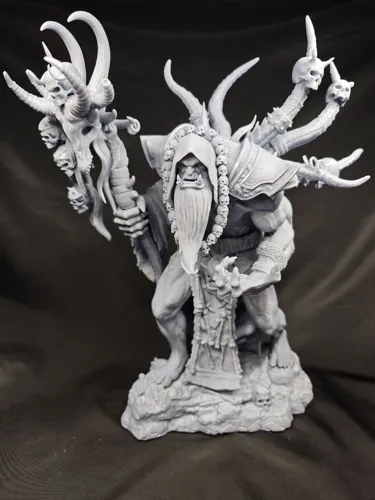 3D статуэтка Гул'дана (Gul'dan) из World of Warcraft (WoW), фотополимерная печать и роспись