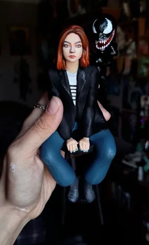 Кастомная портретная 3D фигурка девушки, созданная по фотографии, ручная покраска