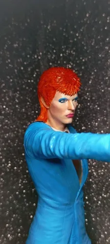 Кастомная 3D фигурка Дэвида Боуи (David Bowie) в образе Зигги Стардаста, ручная покраска