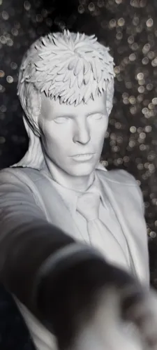Кастомная 3D фигурка Дэвида Боуи (David Bowie) в образе Зигги Стардаста, ручная покраска