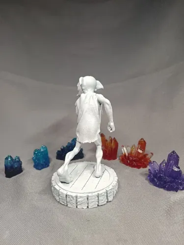 3D фигурка домового эльфа Добби (Dobby) из Гарри Поттера с носком, ручная покраска