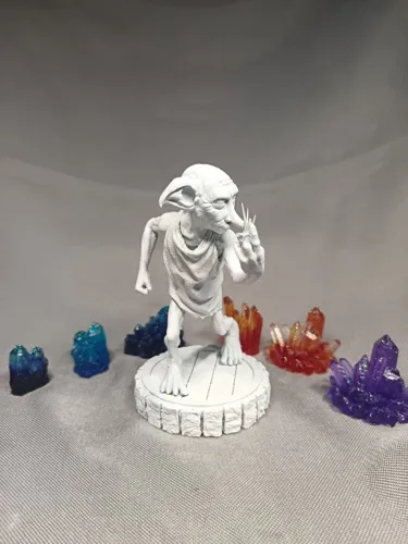 3D фигурка домового эльфа Добби (Dobby) из Гарри Поттера с носком, ручная покраска