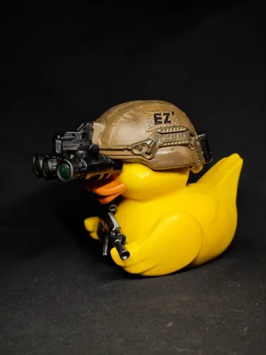 3D фигурка боевой утки солдата (Duck Tac), печать на фотополимерном принтере и покраска