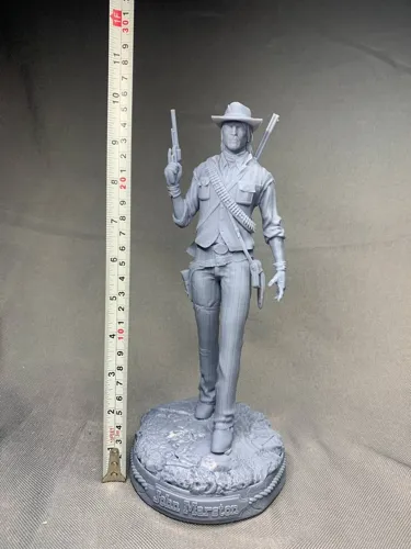 Коллекционная 3D фигурка Джона Марстона (John Marston) из игры RDR2, ручная роспись