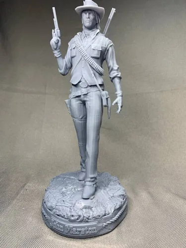 Коллекционная 3D фигурка Джона Марстона (John Marston) из игры RDR2, ручная роспись