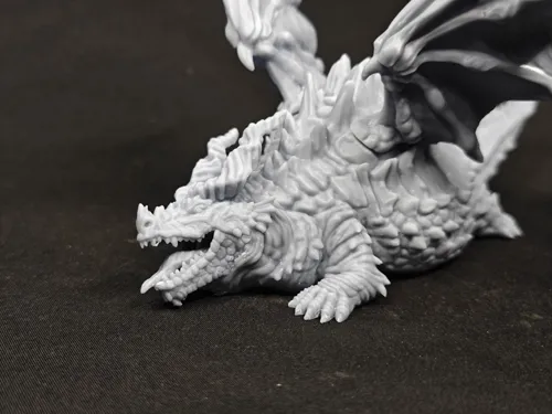 Забавная 3D фигурка толстого дракона (Fat Dragon) для D&D, фотополимерная печать и покраска