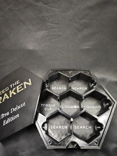 Миниатюра Кракена для настольной игры "Feed the Kraken" (Кто накормит Кракена?), ручная покраска