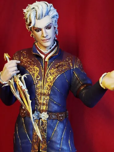 3D фигурка вампира Астариона (Astarion) из Baldur's Gate 3, ручная покраска миниатюры