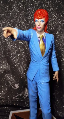 Кастомная 3D фигурка Дэвида Боуи (David Bowie) в образе Зигги Стардаста, ручная покраска