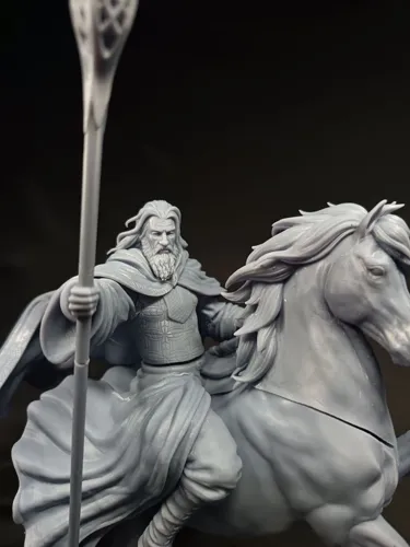 3D статуэтка Гэндальфа Белого (Gandalf the White) из Властелина Колец, фотополимерная печать