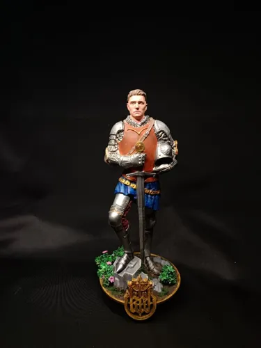 3D фигурка Индржиха (Henry of Skalitz) из игры Kingdom Come: Deliverance, ручная роспись доспехов