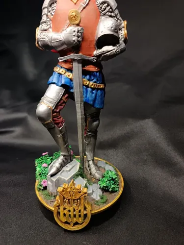 3D фигурка Индржиха (Henry of Skalitz) из игры Kingdom Come: Deliverance, ручная роспись доспехов