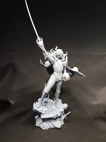 Кастомная 3D фигурка Гриффита (Griffith) в доспехах Банды Ястреба из аниме Берсерк, ручная покраска