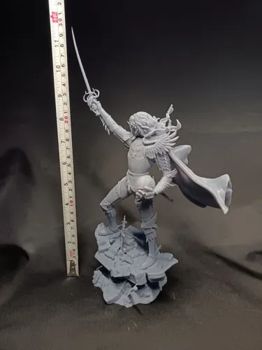 Кастомная 3D фигурка Гриффита (Griffith) в доспехах Банды Ястреба из аниме Берсерк, ручная покраска