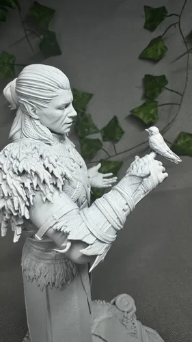 3D статуэтка друида Хальсина (Halsin) из Baldur's Gate 3, фотополимерная печать и роспись