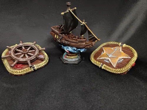 Миниатюра Кракена для настольной игры "Feed the Kraken" (Кто накормит Кракена?), ручная покраска