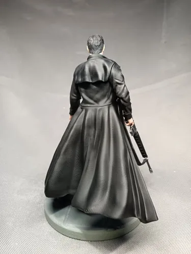 3D фигурка Нео (Neo) из фильма Матрица в плаще, ручная покраска