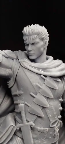 Детализированная 3D фигурка Гатса (Guts) из аниме Берсерк (Berserk), профессиональная ручная покраска