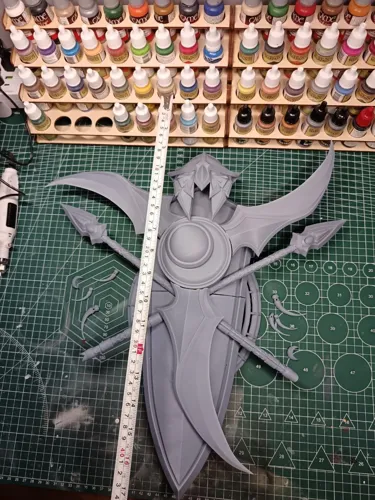 Настенный герб ночных эльфов Калдорай (Kaldorei Crest) из World of Warcraft, 3D печать и покраска