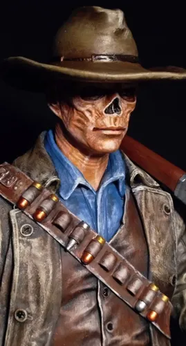 3D фигурка Гуля (The Ghoul) из вселенной Fallout (Фоллаут), ручная роспись деталей