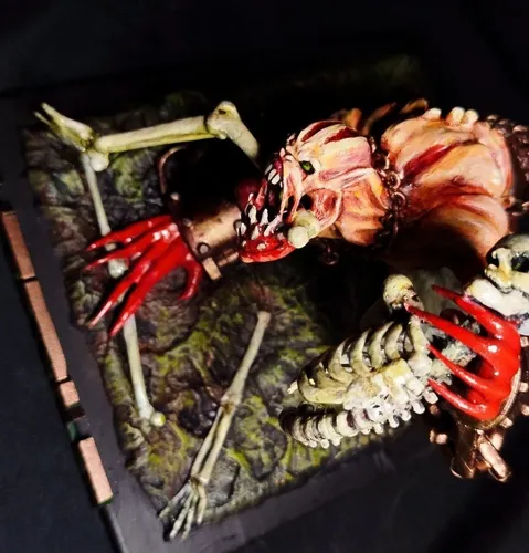 Кастомная 3D фигурка Lifestealer (Найкс/Гуля) из Dota 2, ручная покраска миниатюры