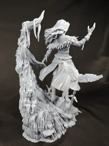 Детализированная 3D фигурка Йеннифер (Yennefer) из игры Ведьмак (The Witcher), ручная работа