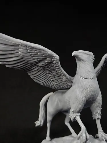 3D фигурка Грифона из вселенной Гарри Поттера (Harry Potter), детализированная ручная покраска