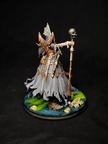 Детализированная 3D фигурка Лича (Lich) из Герои Меча и Магии 5 (HOMM5), фотополимерная печать