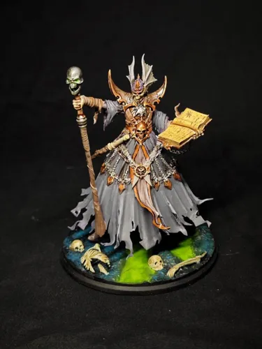 Детализированная 3D фигурка Лича (Lich) из Герои Меча и Магии 5 (HOMM5), фотополимерная печать