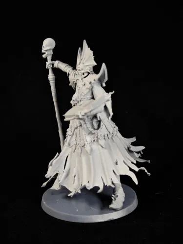 Детализированная 3D фигурка Лича (Lich) из Герои Меча и Магии 5 (HOMM5), фотополимерная печать