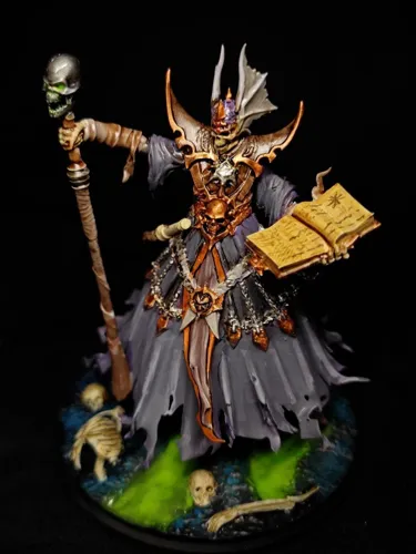 Детализированная 3D фигурка Лича (Lich) из Герои Меча и Магии 5 (HOMM5), фотополимерная печать