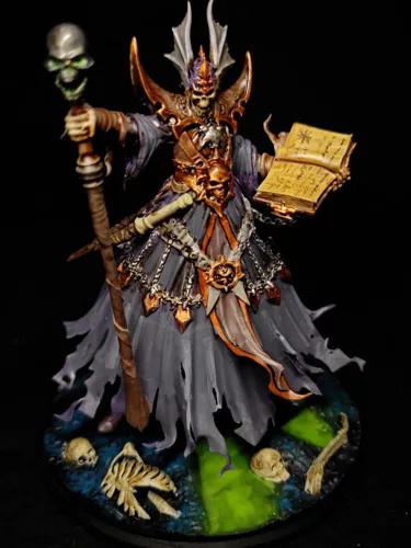 Детализированная 3D фигурка Лича (Lich) из Герои Меча и Магии 5 (HOMM5), фотополимерная печать