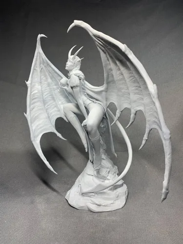 3D фигурка дьяволицы Мизоры (Mizora) из Baldur's Gate 3, фотополимерная печать и роспись