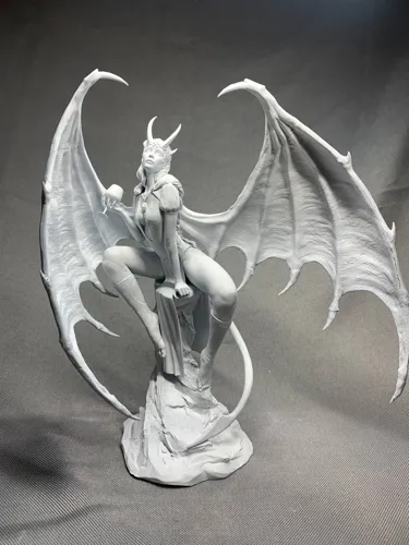 3D фигурка дьяволицы Мизоры (Mizora) из Baldur's Gate 3, фотополимерная печать и роспись