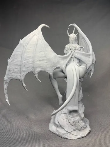 3D фигурка дьяволицы Мизоры (Mizora) из Baldur's Gate 3, фотополимерная печать и роспись