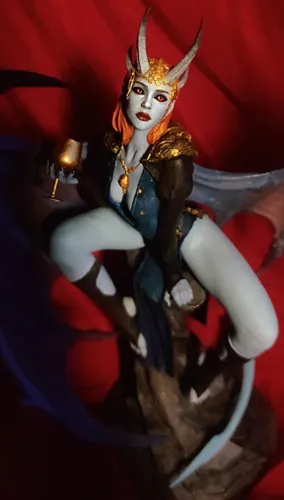 3D фигурка дьяволицы Мизоры (Mizora) из Baldur's Gate 3, фотополимерная печать и роспись