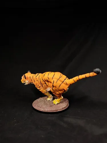 Реалистичная 3D фигурка бенгальского тигра (Bengal tiger), качественная ручная покраска