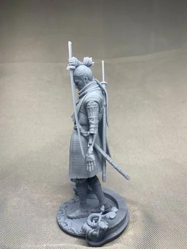 3D фигурка Секиро (Волка) из Sekiro: Shadows Die Twice с протезом, ручная покраска